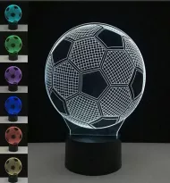 Noční 3D LED lampa - fotbalový míč