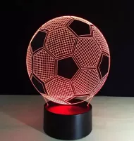 Noční 3D LED lampa - fotbalový míč