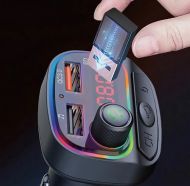 Multifunkční RGB transmitter C15 - Bluetooth 5.0 - USB nabíječka