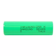 Repasovaná průmyslová dobíjecí baterie INR18650-25R (2000 mAh, 3,7V) - 1 ks - Samsung