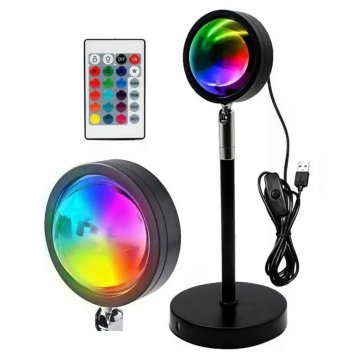 Vícebarevná LED lampa s dálkovým ovládáním - RGB